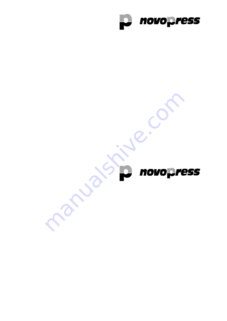 NovoPress SB 203 Operating Manual Download Page 77