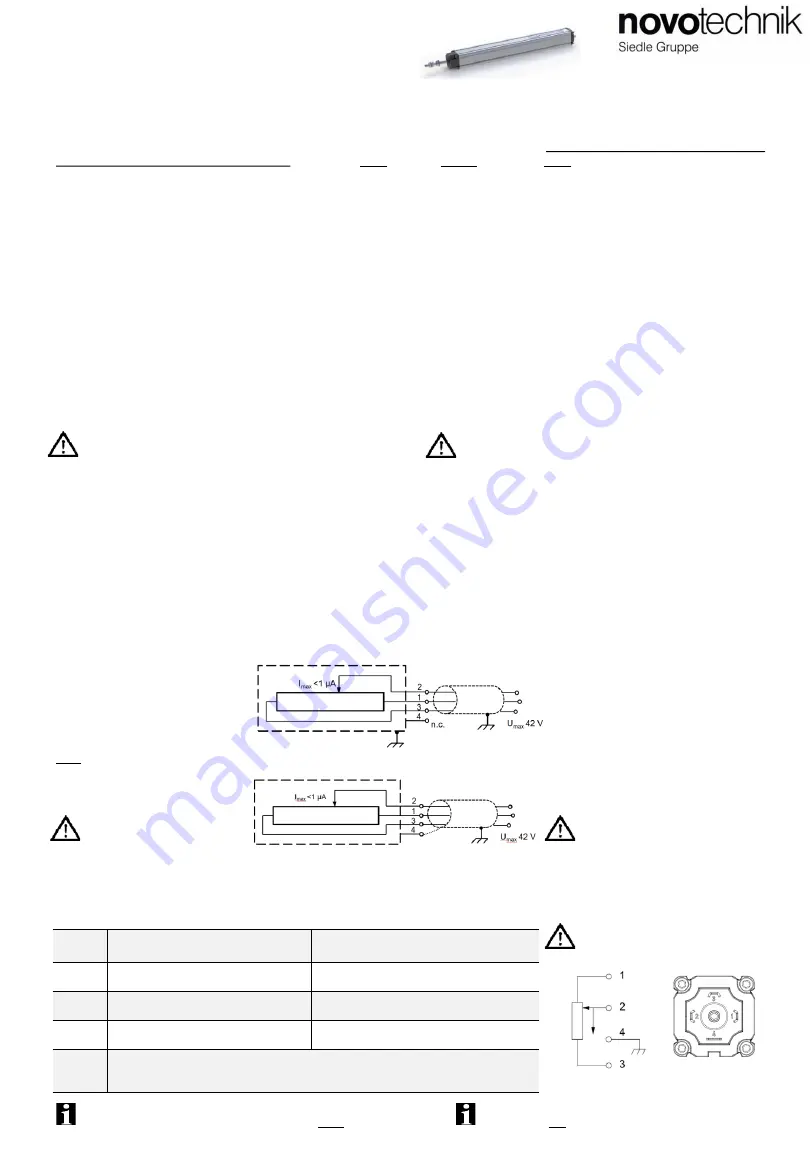 novotechnik LWH Series Скачать руководство пользователя страница 1