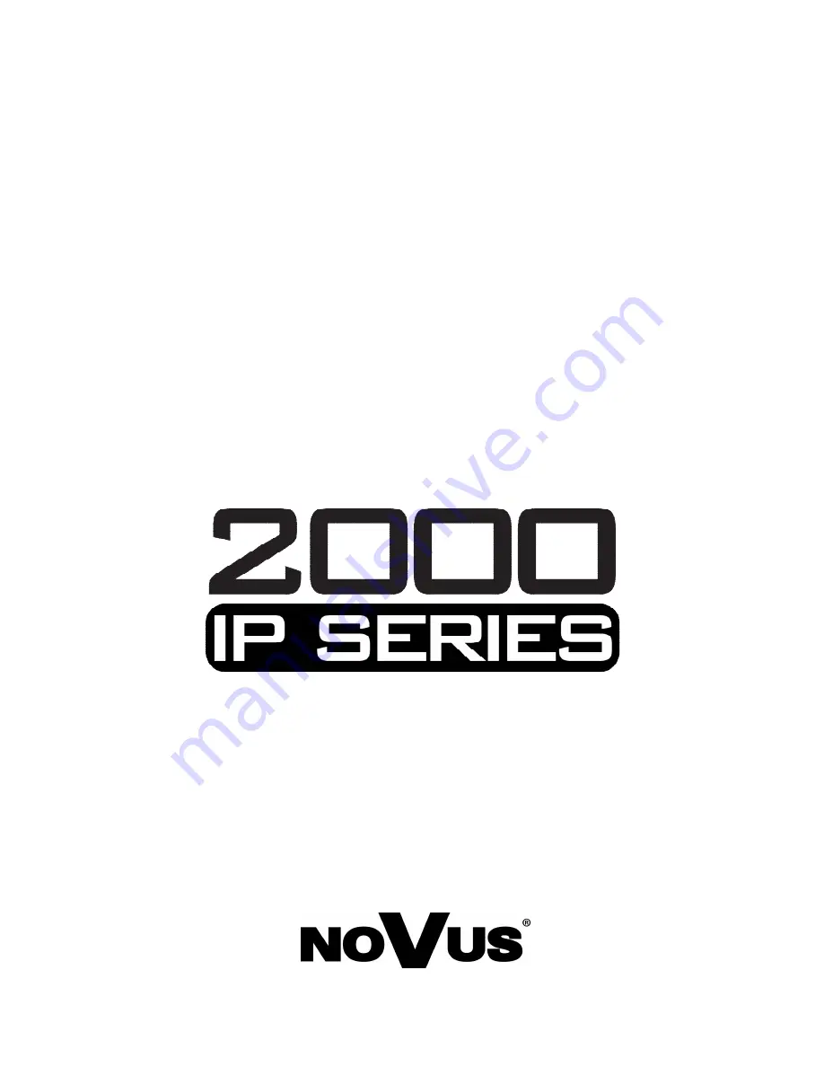 Novus 2000 IP series User Manual Download Page 1