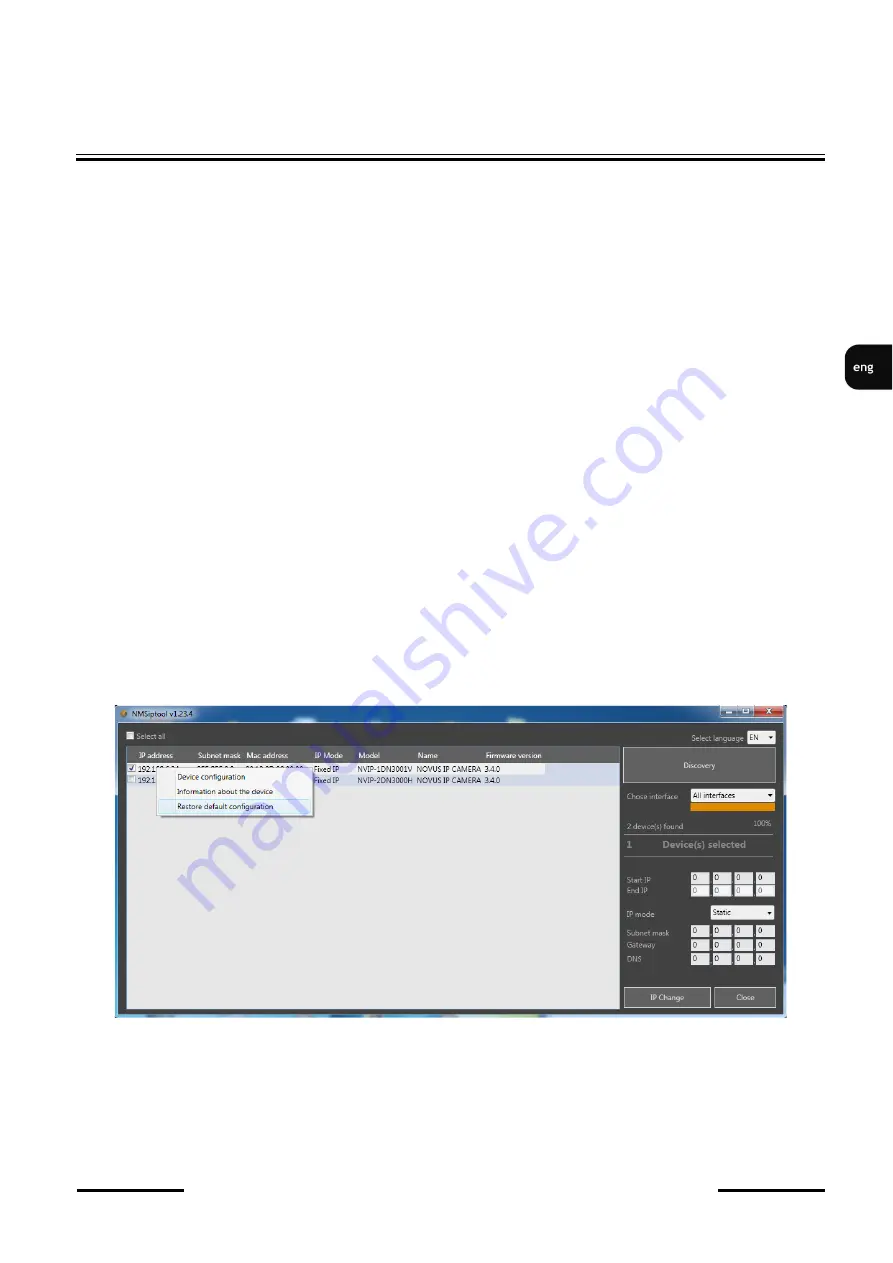 Novus NVIP-5H-6201 User Manual Download Page 17