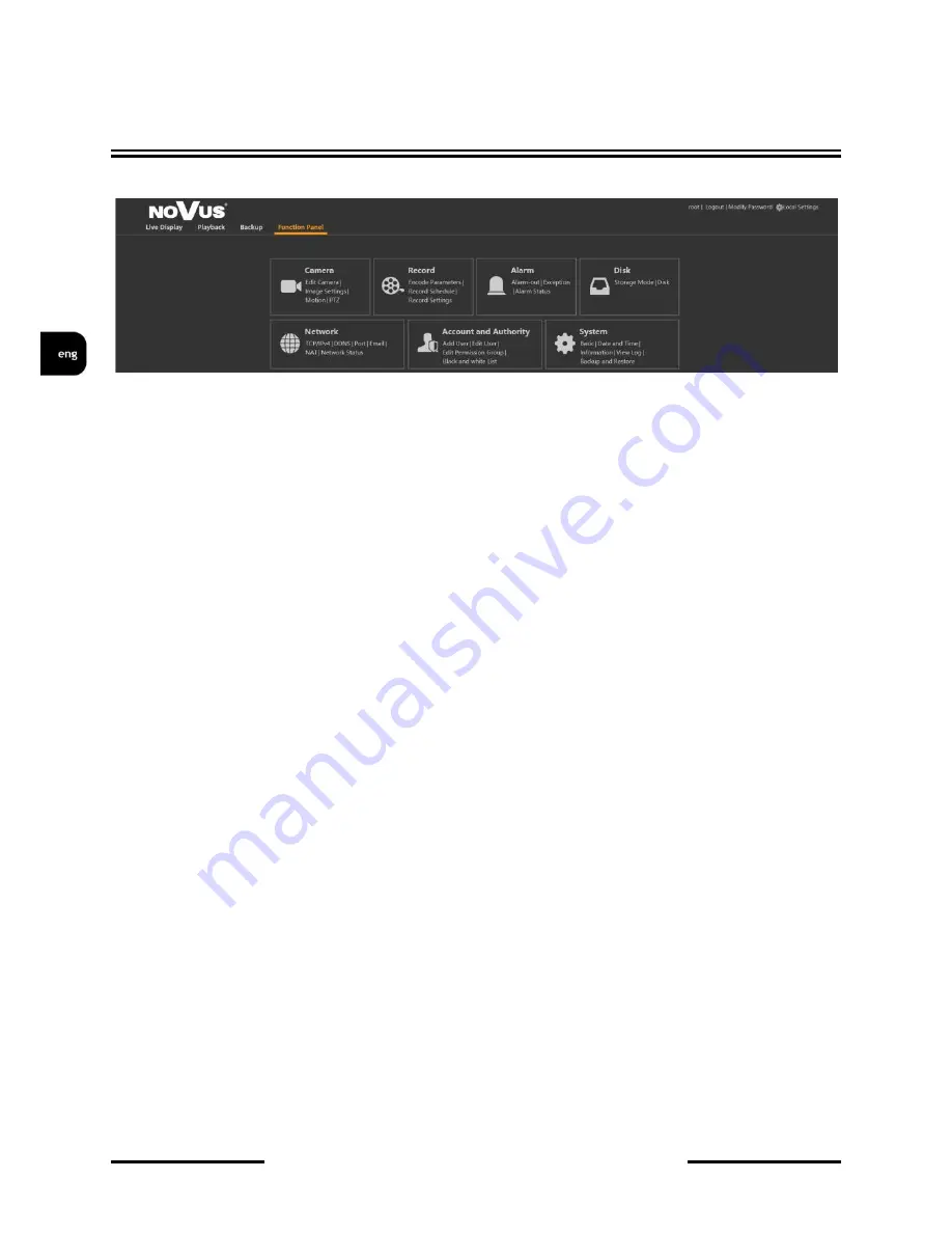 Novus NVR-6304P4-H1 User Manual Download Page 58