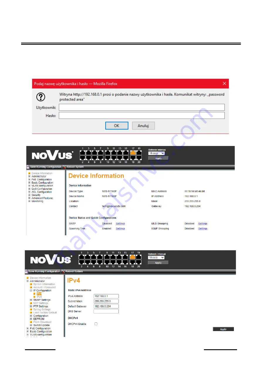 Novus NVS-5116SP User Manual Download Page 8