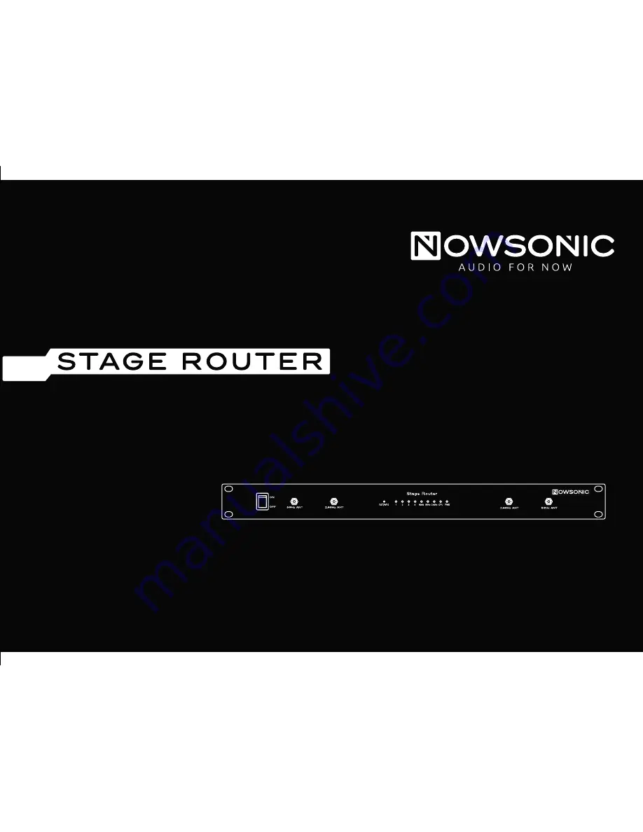 Nowsonic Stage Router User Manual Download Page 1