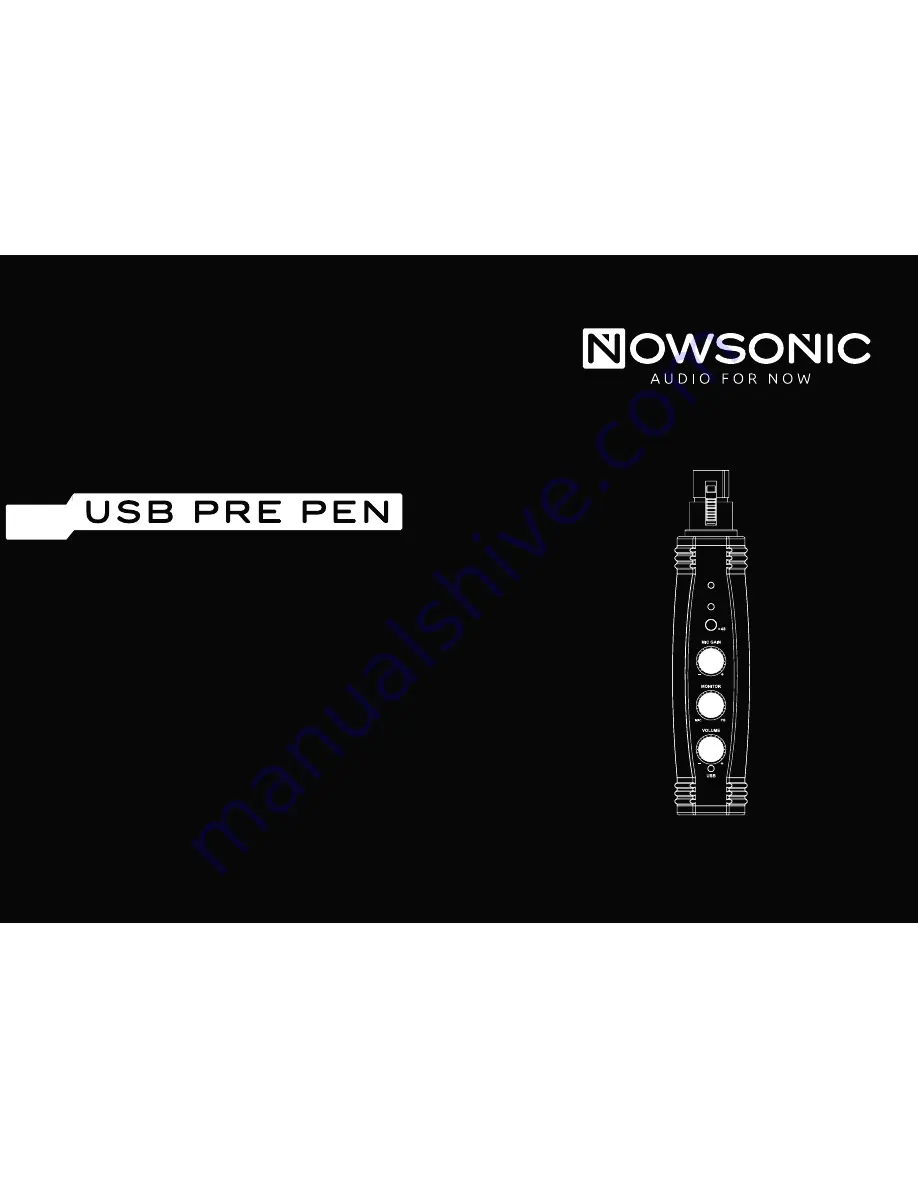 Nowsonic USB-PrePen User Manual Download Page 1