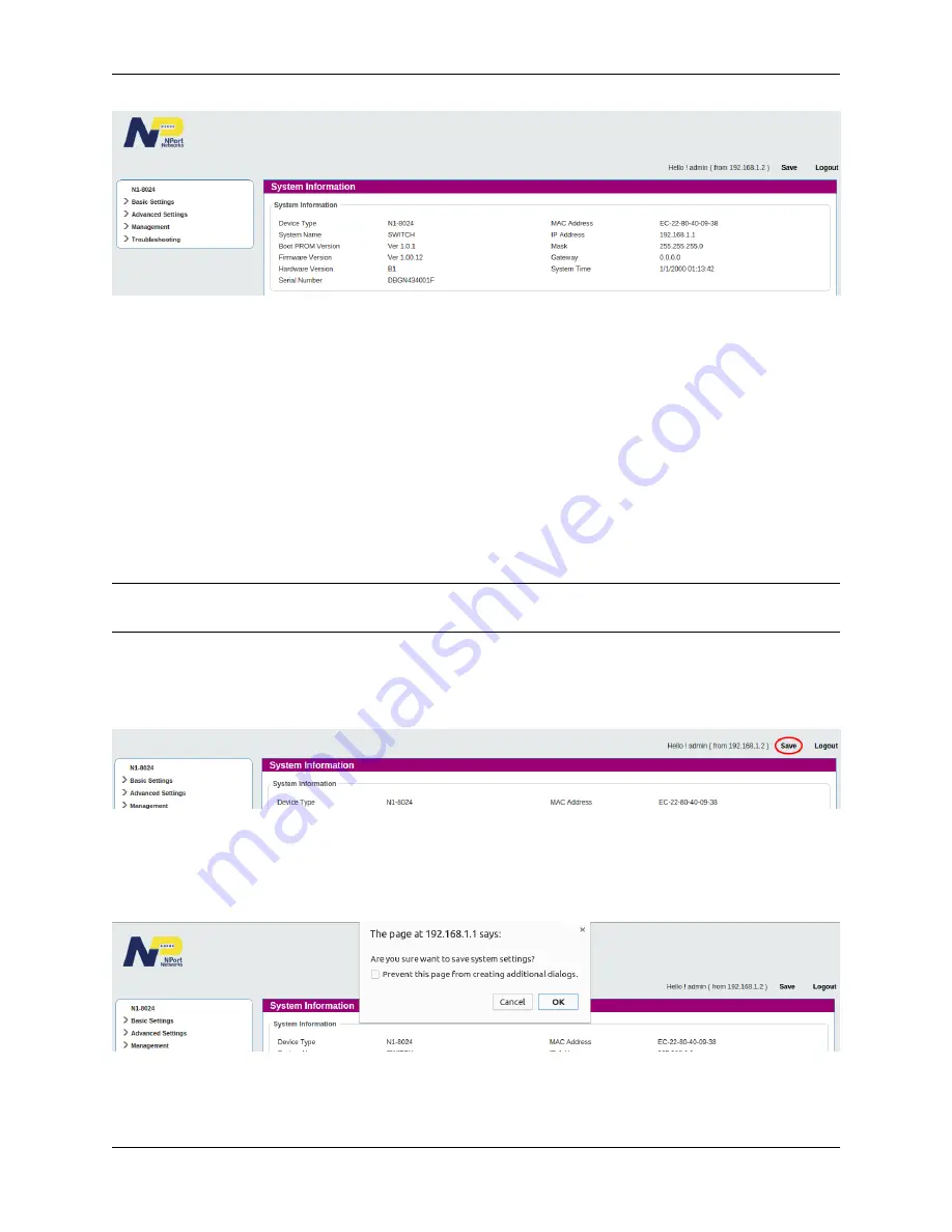 NPort Networks N1-8016 User Manual Download Page 20