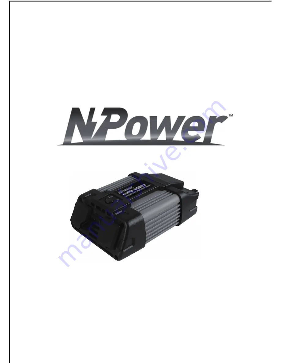 NPower 457400 Owner'S Manual Download Page 1