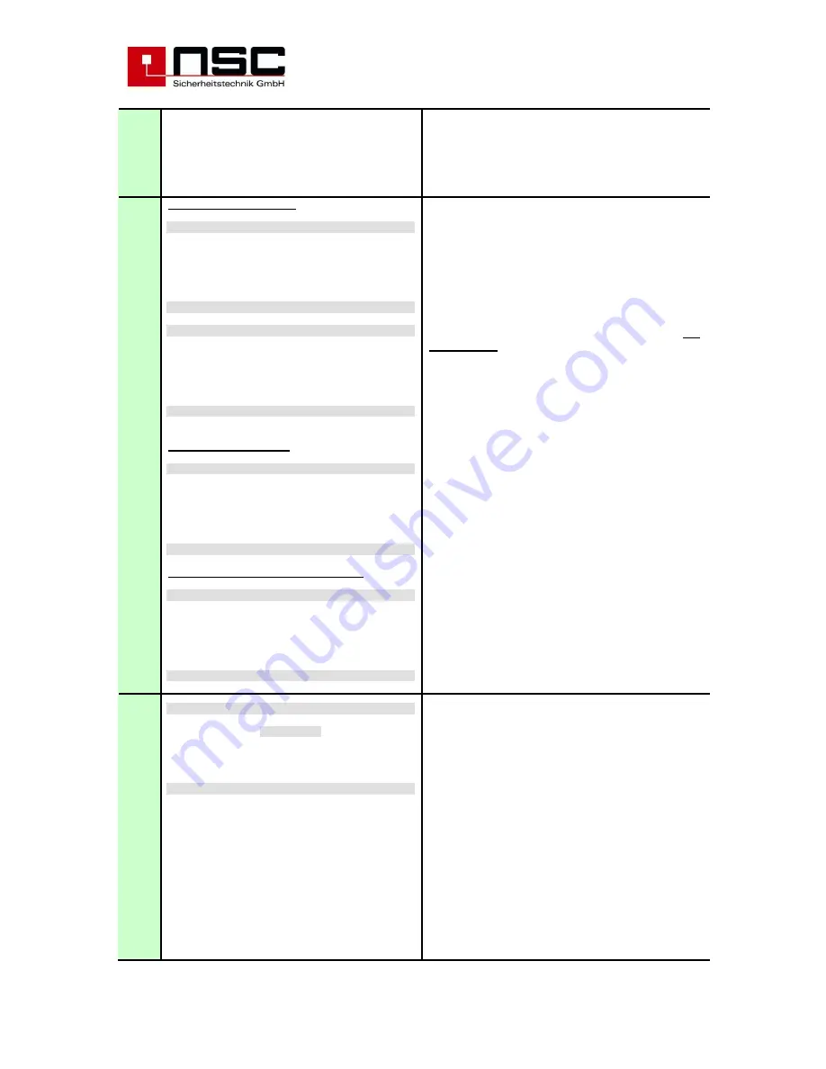 NSC Sicherheitstechnik Solution F1 Operating And Installation Manual Download Page 47