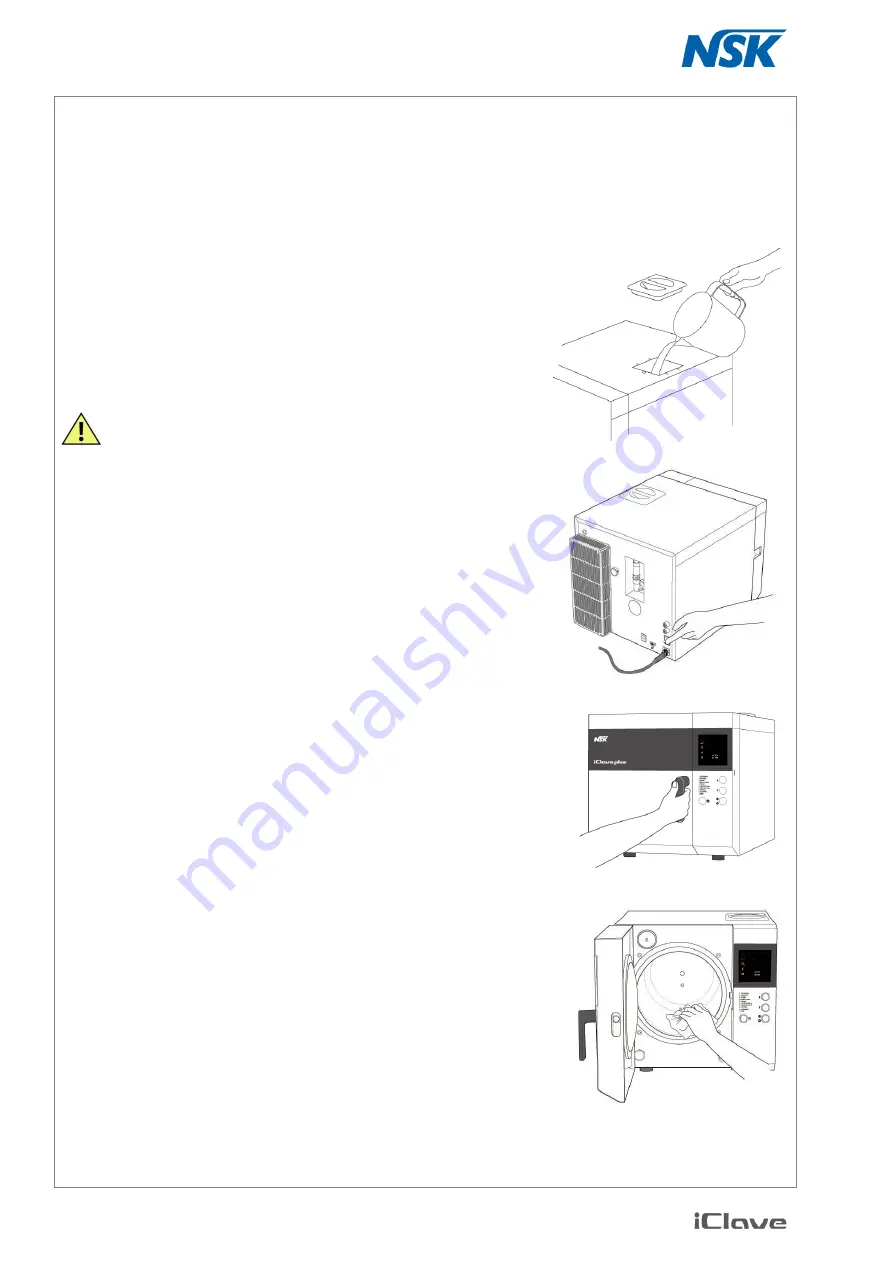 NSK iClave Plus Operation Manual Download Page 12