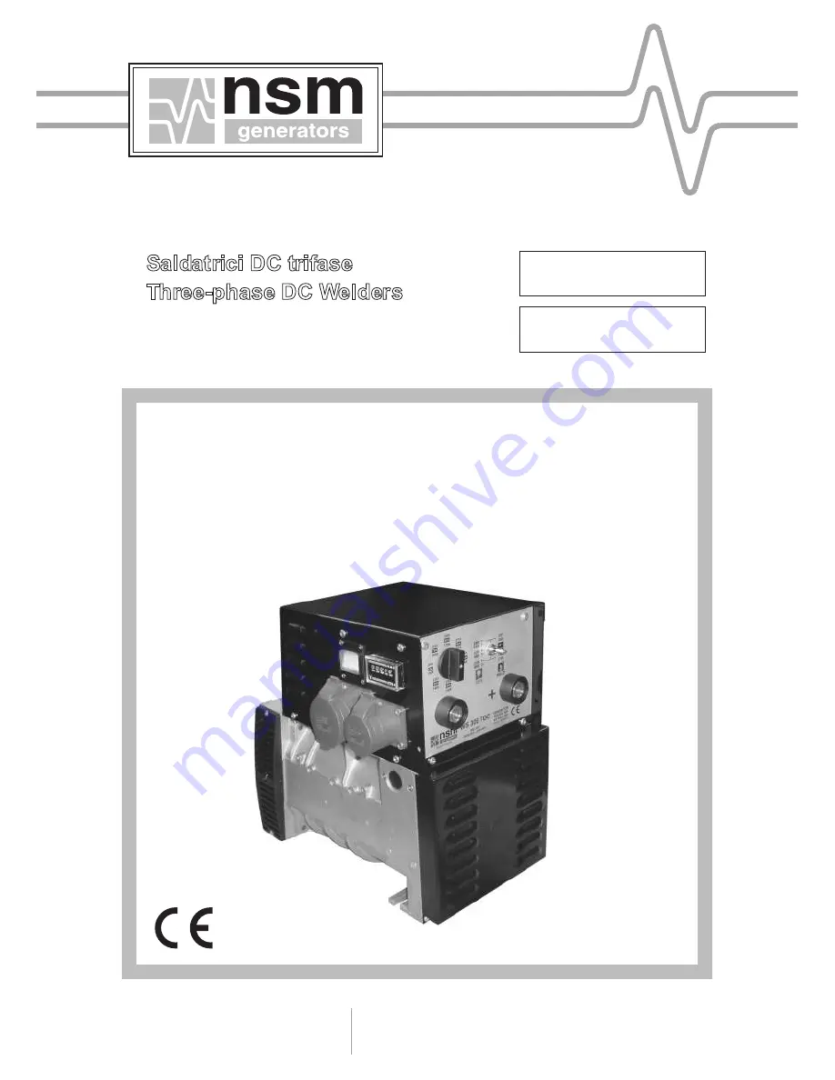 NSM WS300 TDC Use And Maintenance Manual Download Page 1