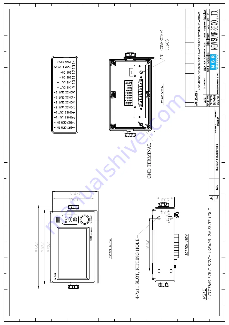 NSR Marine NGR-1000 User Manual Download Page 66