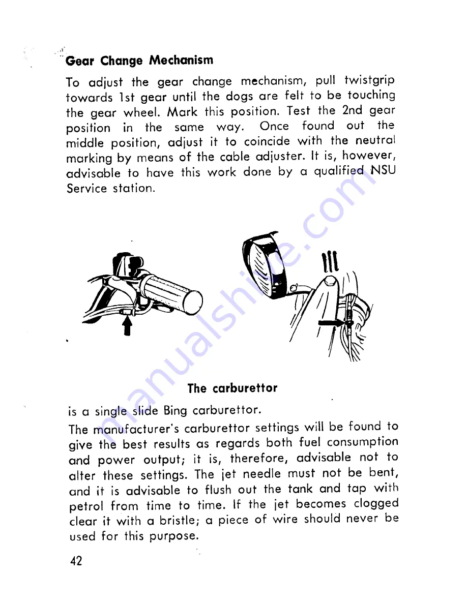 NSU Quickly Luxe Instruction Book Download Page 43