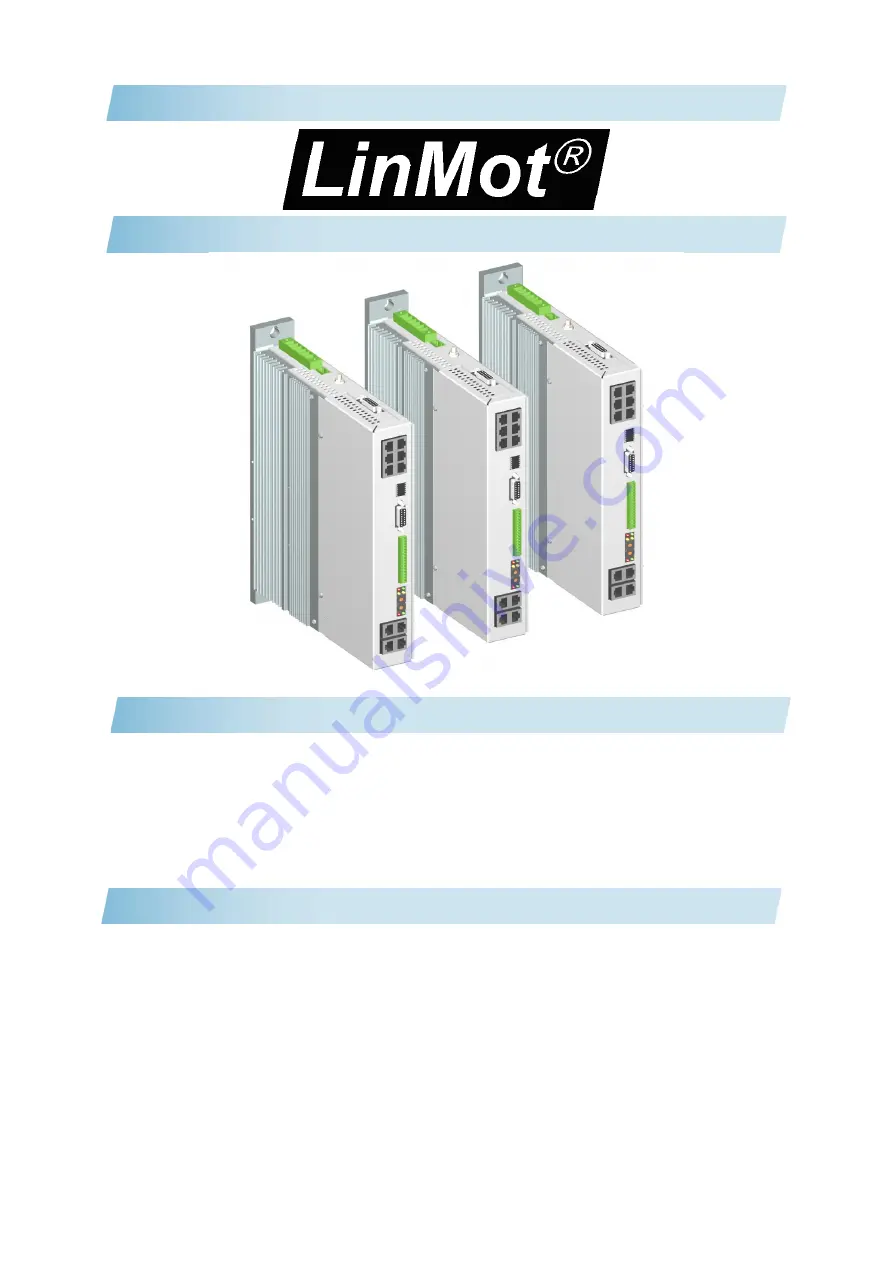 NTI AG LinMot E14 0 Series Installation Manual Download Page 1