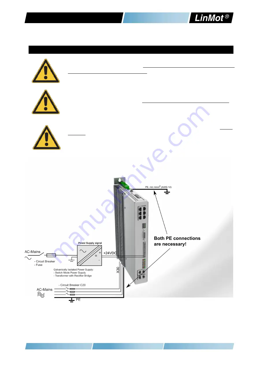 NTI AG LinMot E14 0 Series Скачать руководство пользователя страница 8