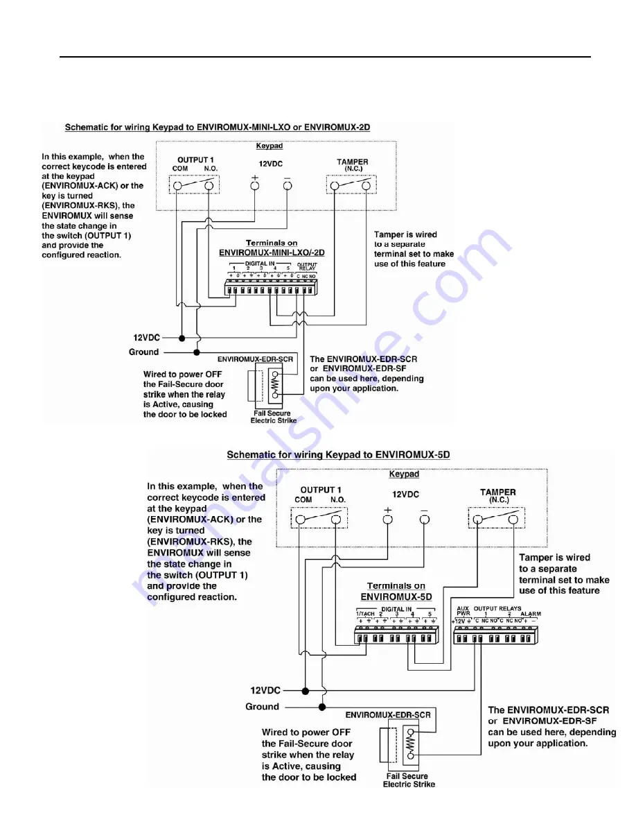 NTI ENVIROMUX-RKS Wiring Instruction Manual Download Page 5