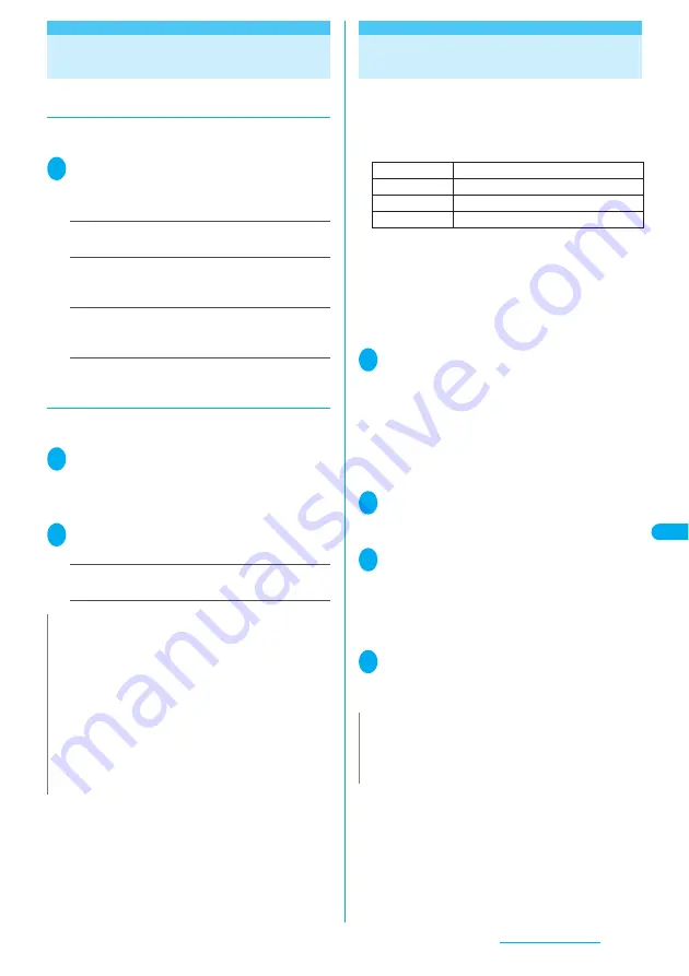 NTT docomo FOMA N703iD Manual Download Page 317