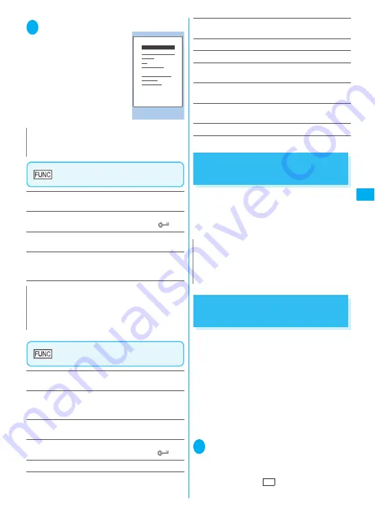 NTT docomo FOMA N705i Instruction Manual Download Page 159