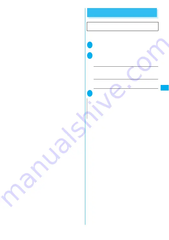 NTT docomo FOMA N705i Instruction Manual Download Page 167