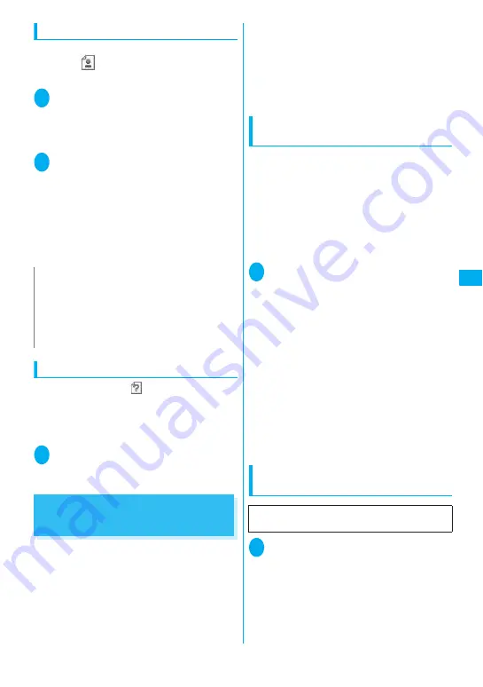 NTT docomo FOMA N705i Instruction Manual Download Page 187