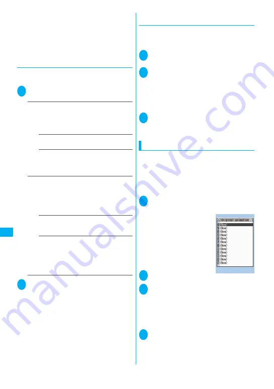 NTT docomo FOMA N705i Instruction Manual Download Page 258