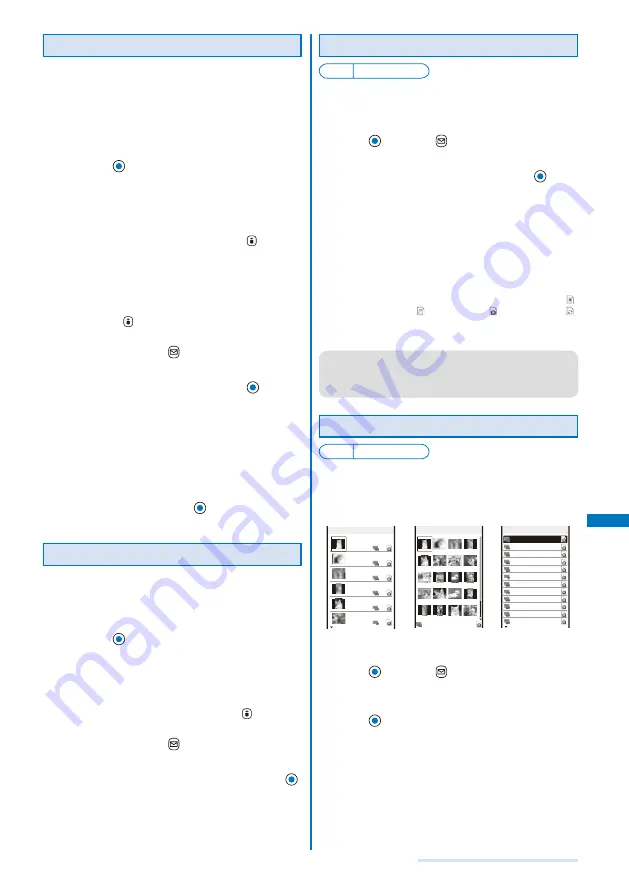 NTT docomo FOMA SO703i Manual Download Page 221