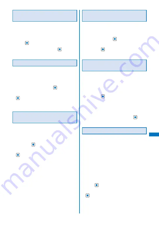 NTT docomo FOMA SO906i User Manual Download Page 301