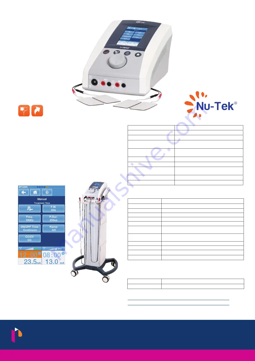 Nu-Tek ComboRehab2 Bio User Manual Download Page 1