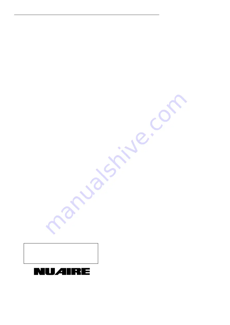 NuAire AIRMOVER DSA Series Installation And Maintenance Manual Download Page 16