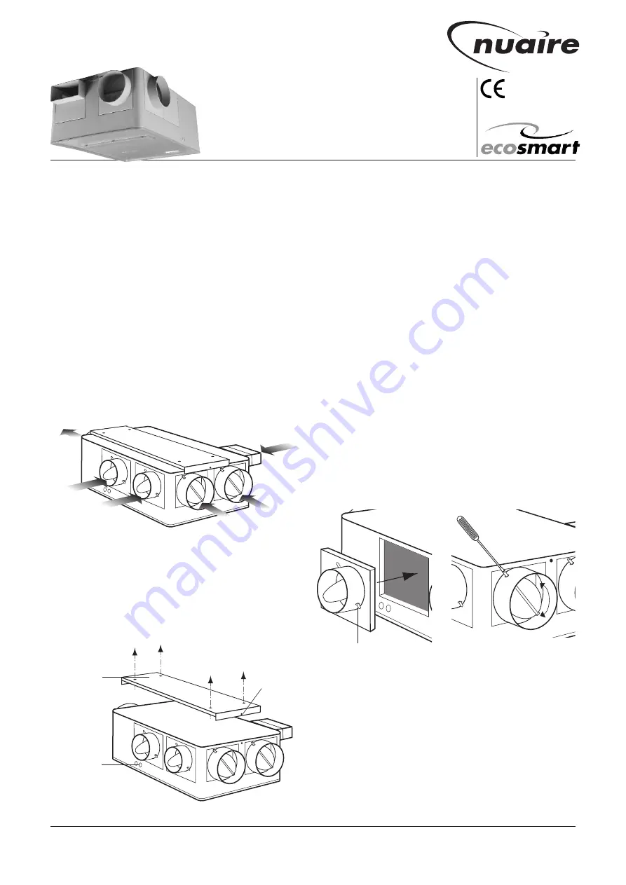 NuAire ecosmart MEV-DC Installation And Maintenance Download Page 1