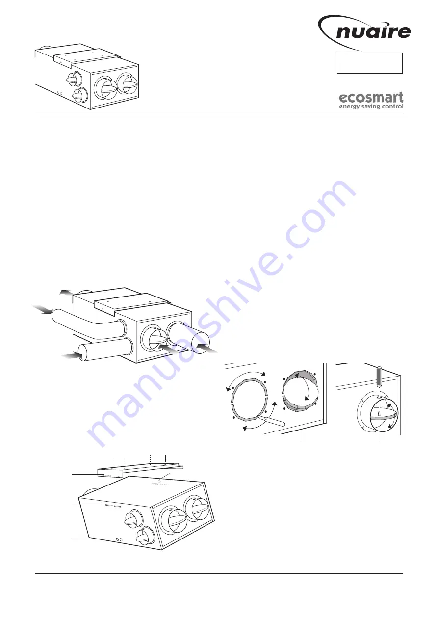 NuAire MEV Ecosmart Installation And Maintenance Manual Download Page 1