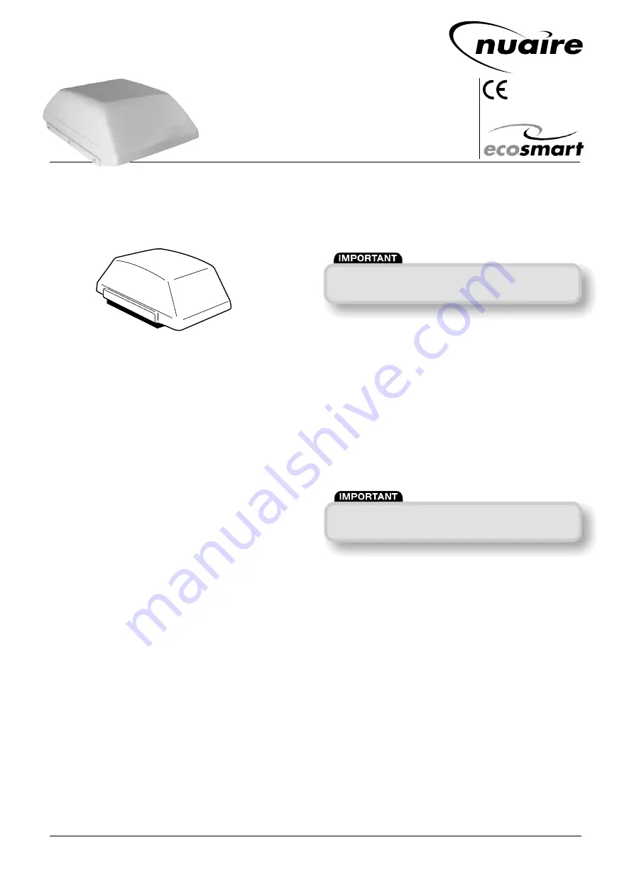 NuAire Terminator TRA Installation And Maintenance Manual Download Page 1