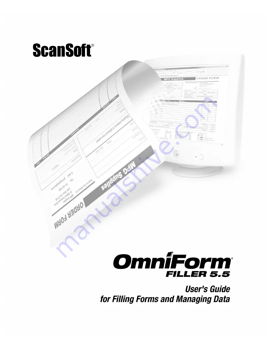 NUANCE OMNIFORM FILLER 5.5 FOR DESIGNING AND DISTRIBUTING FORMS Manual Download Page 1