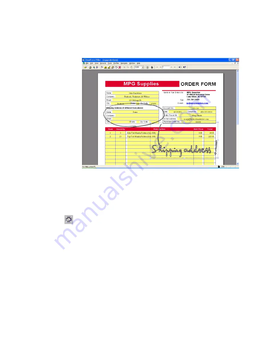 NUANCE OMNIFORM FILLER 5.5 FOR DESIGNING AND DISTRIBUTING FORMS Manual Download Page 90