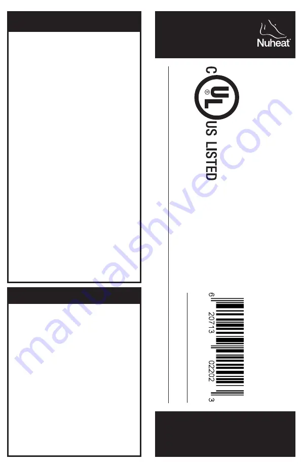 Nuheat RPST Manual Download Page 1