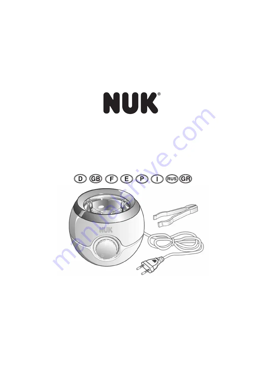 NUK Thermo Light Plus Скачать руководство пользователя страница 1