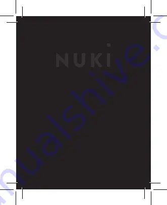 NUKI FOB Installation Manual Download Page 1