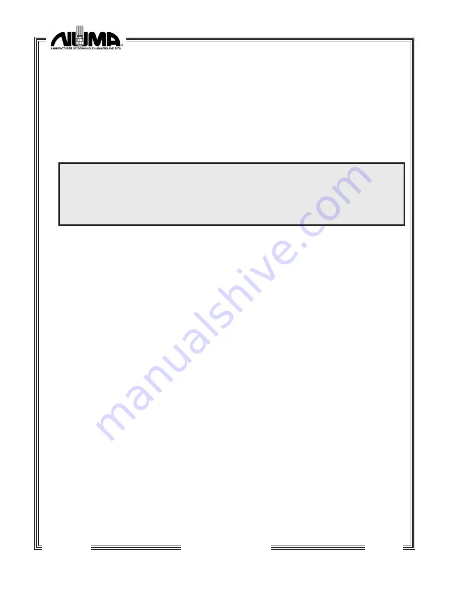 Numa Patriot 180 Care & Maintenance Instructions Download Page 10