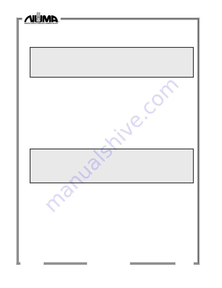 Numa Patriot 180 Care & Maintenance Instructions Download Page 18