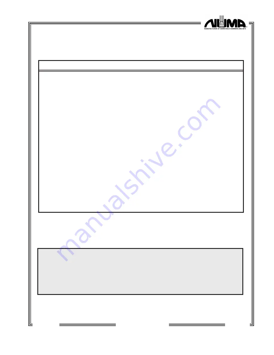 Numa Patriot 180 Care & Maintenance Instructions Download Page 25