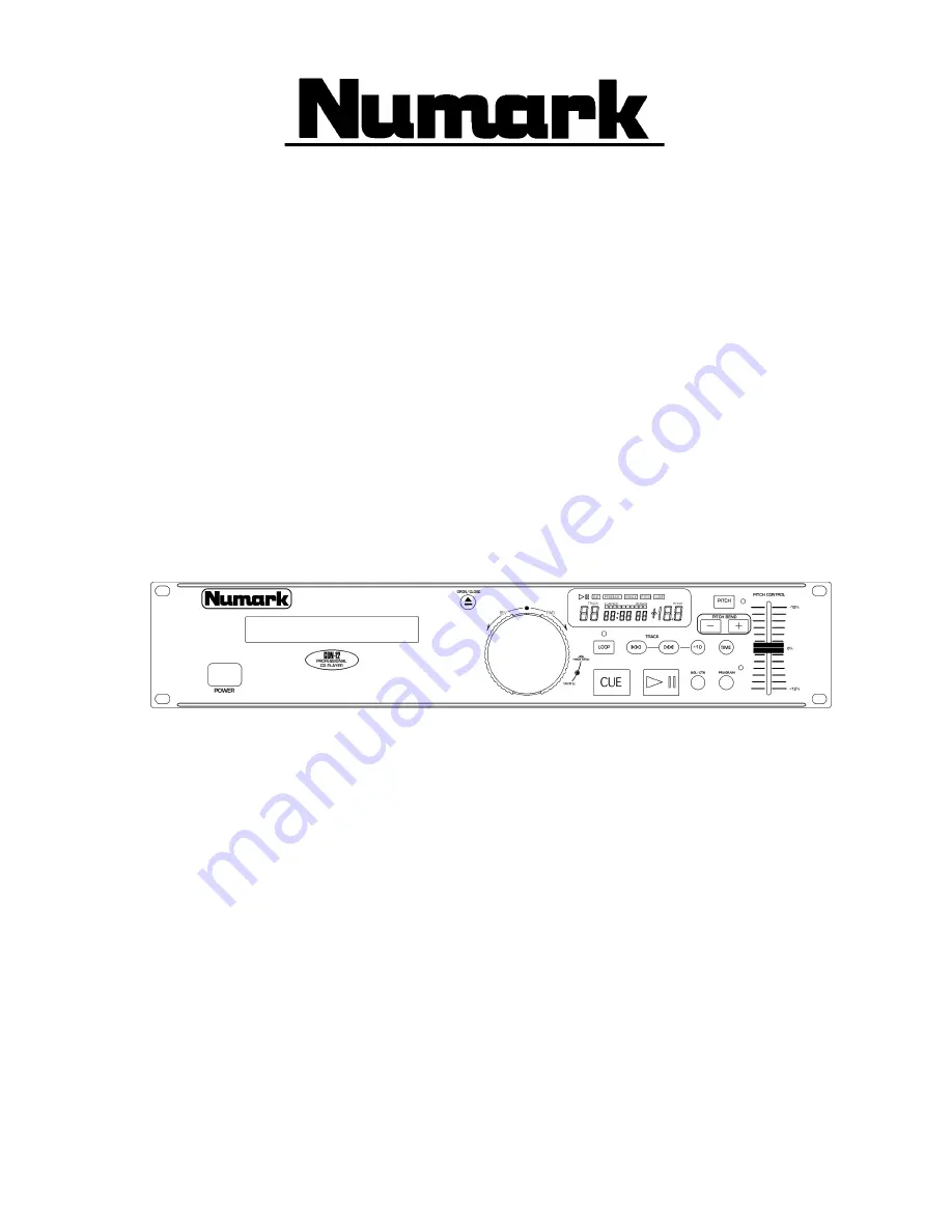 Numark CDN-12 Operating Manual Download Page 1