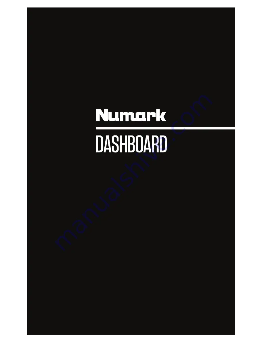 Numark dashboard Скачать руководство пользователя страница 1