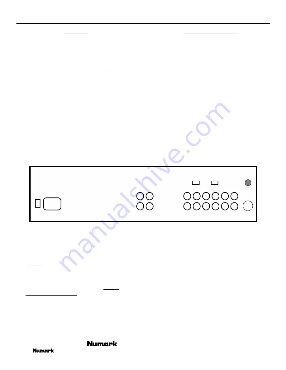 Numark DM1090X Скачать руководство пользователя страница 7