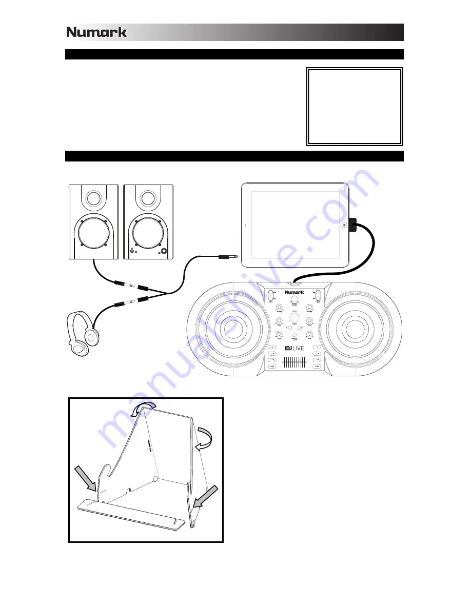 Numark iDJLIVE Скачать руководство пользователя страница 2