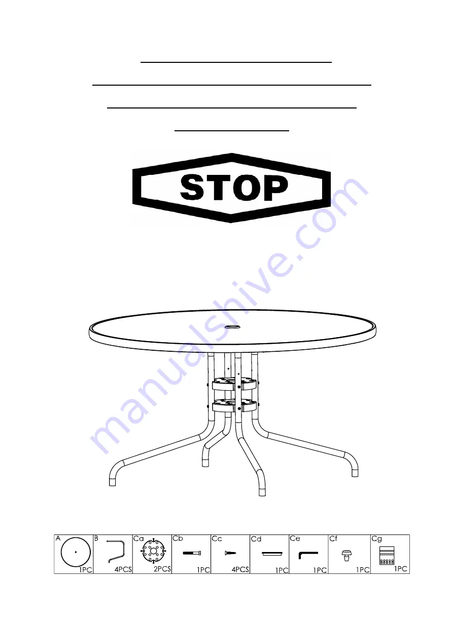 Numark MALIBU S-700 Assembly Instructions Download Page 1