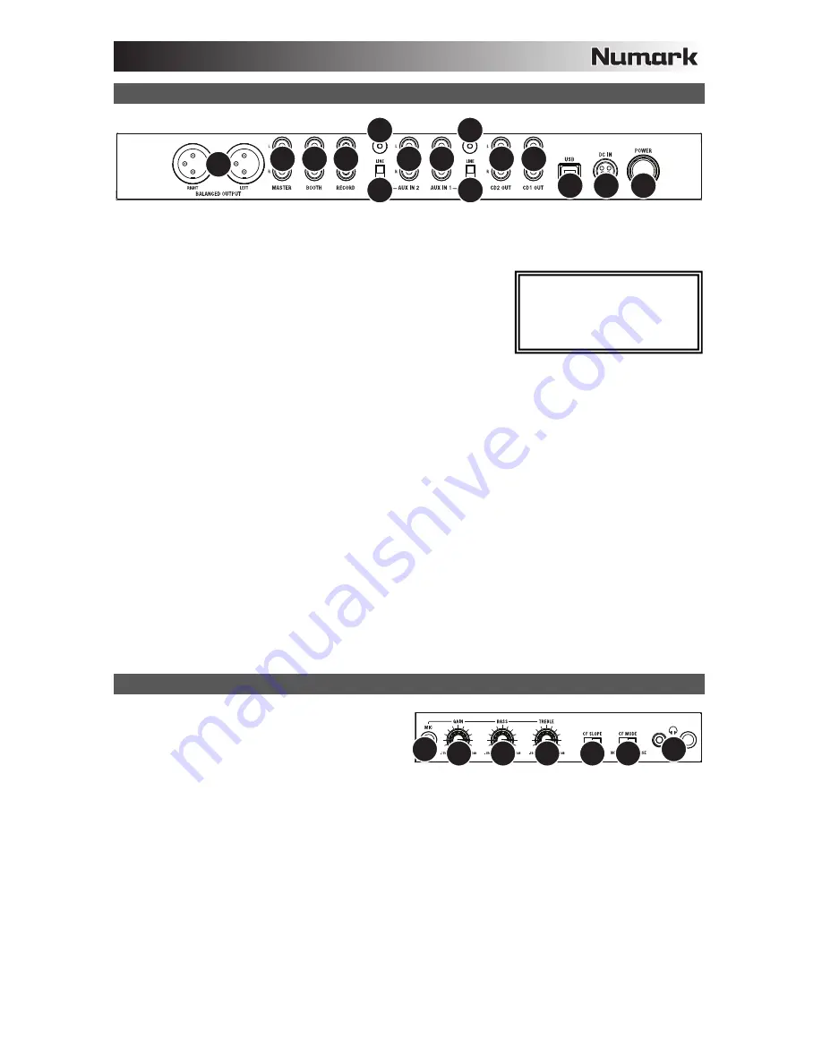 Numark MIX DECK Скачать руководство пользователя страница 15