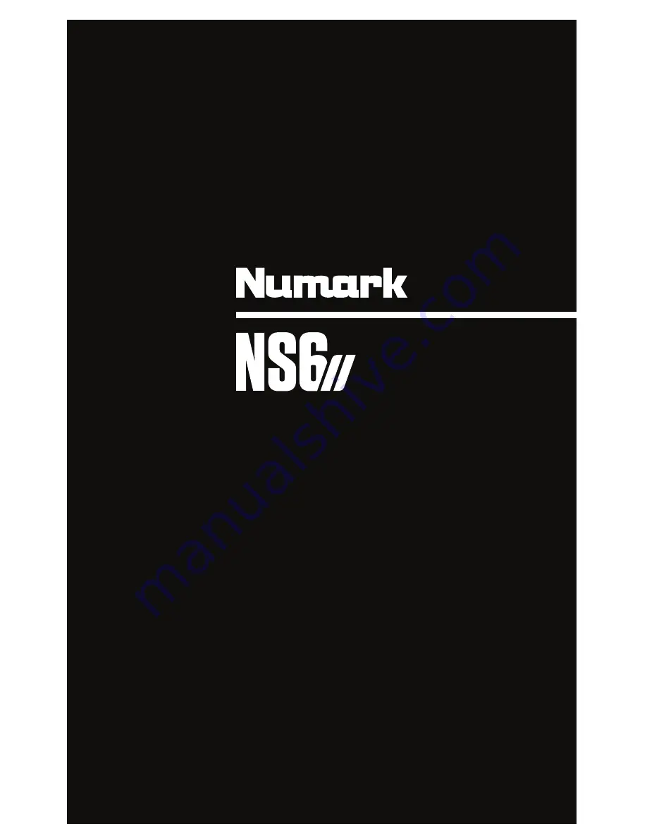 Numark NS6 II Quick Start Manual Download Page 1