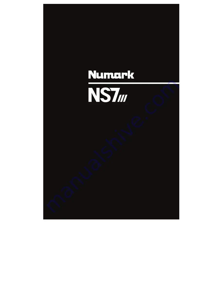 Numark NS7III User Manual Download Page 1