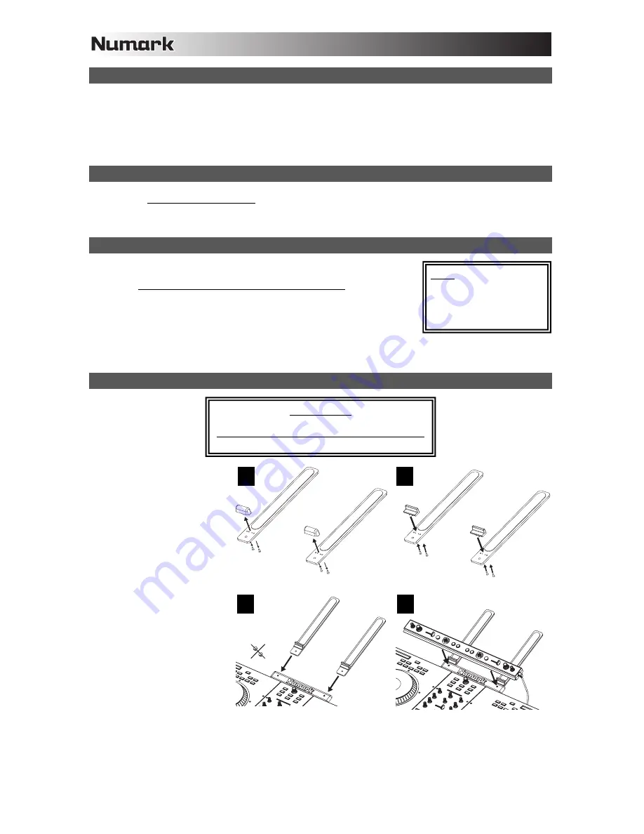 Numark NSFX Quick Start Manual Download Page 2