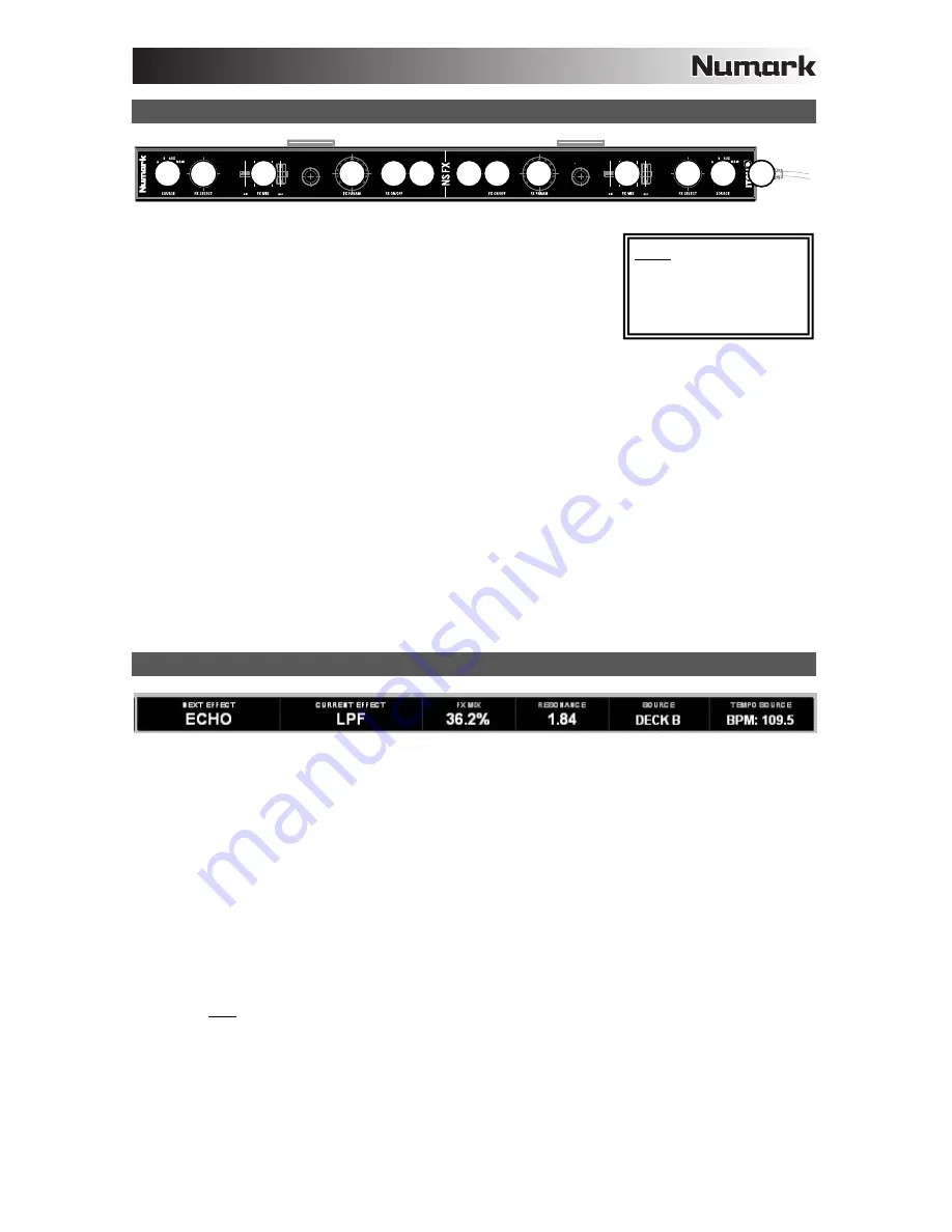 Numark NSFX Quick Start Manual Download Page 3