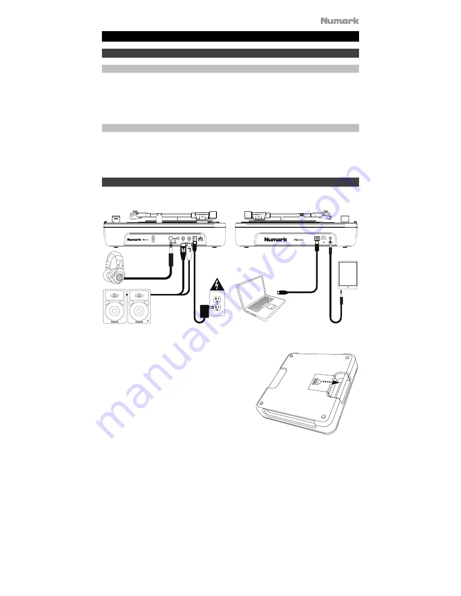 Numark PT01 Scratch Скачать руководство пользователя страница 3