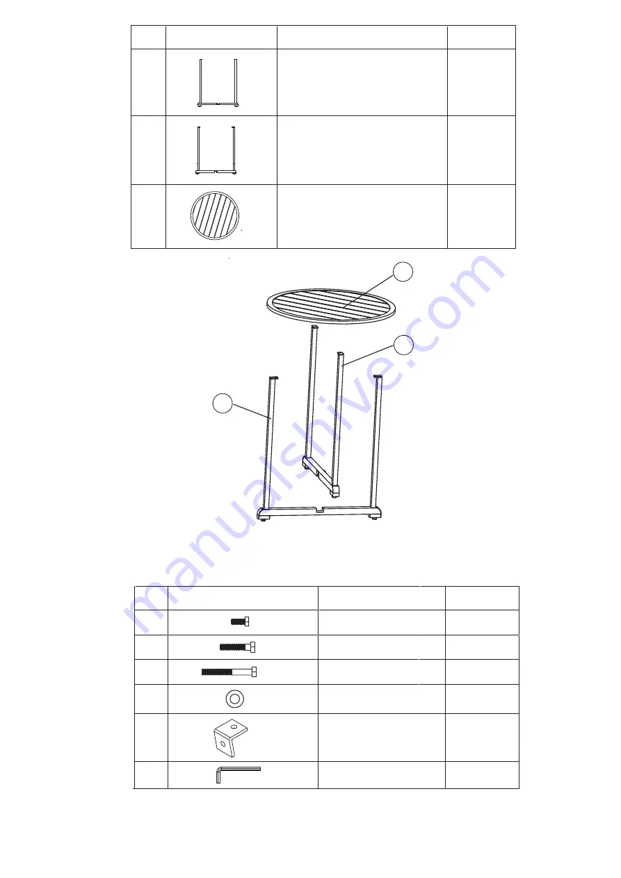 Numark Sea Breeze 3 piece cushion balcony set SC-K-217Y 3 Setup Manual Download Page 3